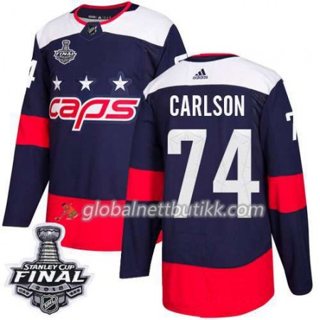 Washington Capitals Hockeydrakt John Carlson 74 2018 Stanley Cup Final Patch Stadium Series Adidas Authentic - Herre